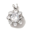 Micro Pave Cubic Zirconia Pendants KK-S351-01P-03-1