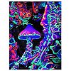 Polyester Glow in The Dark Wall Tapestry AJEW-WH0042-47E-2