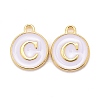 Golden Plated Alloy Charms LS-ENAM-S118-01C-1