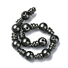 Natural Shell Pearl 3-Hole Guru Bead Strands G-K149-53C-2