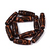 Tibetan Style Natural Agate dZi Beads Strands G-Q606-42G-01-3