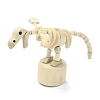 DIY Dinosaur Wooden Small Animal Desktop Ornaments DJEW-G023-07-1