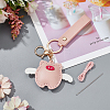 DIY Imitation Leather Flying Pig Pendant Keychain Sewing Kits DIY-WH0530-96-7