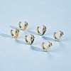 Cubic Zirconia Snake Hoop Earrings with Enamel EJEW-SZ0001-87D-4