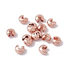 Brass Crimp Beads Covers KK-P219-05C-RG-3