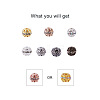 Cheriswelry 80Pcs 8 Colors Alloy Rhinestone Beads FIND-CW0001-12-4