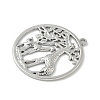 304 Stainless Steel Giraffe Pendants STAS-S186-07A-P-2