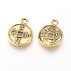 Feng Shui Alloy Chinese Symbol Charms X-PALLOY-EA9079Y-AG-2