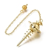 Brass Chakra Stabilizer Pointed Dowsing Pendulums Chain KK-CBA168E-02-2