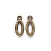 Tibetan Style Alloy Pendants TIBE-S108-108O-AB-NR-2