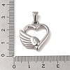 Non-Tarnish 304 Stainless Steel Pendants X-STAS-R232-07P-3