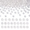 50g Transparent Spray Painted Acrylic Beads TACR-TA0001-21-1