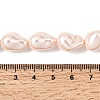 Electroplate Opaque Glass Imitation Pearl Beads Strands EGLA-H113-08D-4