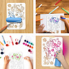 PET Hollow Out Drawing Painting Stencils DIY-WH0421-0037-4