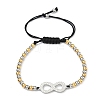 304 Stainless Steel Infinity Link Bracelets BJEW-F534-01GP-01-4