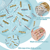 100Pcs 2 Colors Tibetan Style Links FIND-GO0003-40-5