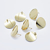 Brass Stud Earring Findings KK-G331-20G-NF-1