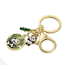 Rack Plating Panda Zinc Alloy Enamel Pendant Keychain KEYC-G064-01E-2