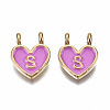 Alloy Enamel Charms X-ENAM-T012-02S-RS-2