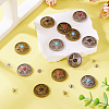 12Pcs 6 Colors Zinc Alloy & Synthetic Turquoise Buttons BUTT-TA0001-18-7