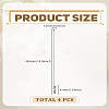 2Pcs Zinc Alloy Ceiling Fan Pull Chain Extenders AJEW-LP0002-42-2