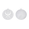 Non-Tarnish 304 Stainless Steel Filigree Pendants STAS-S118-054-2