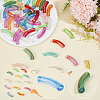 65Pcs 13 Colors UV Plating Transparent Rainbow Iridescent Acrylic Beads OACR-PA0002-11-7