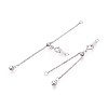 925 Sterling Silver Chain Extenders STER-T008-57S-1