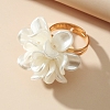 Acrylic Flower Ring PW-WG79C3E-01-3