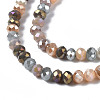 Electroplate Glass Beads Strands X-EGLA-T020-13B-01-3