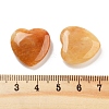 Heart Natural Yellow Aventurine Worry Stone G-C134-06A-09-3