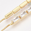 Adjustable Brass Cubic Zirconia Slider Bracelets X-BJEW-S142-01A-G-3