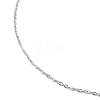 Ion Plating(IP) 304 Stainless Steel Cable Chain Necklace for Men Women X-NJEW-M200-14P-2