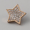 1-Hole Alloy Rhinestone Shank Buttons BUTT-WH0020-33KCG-1