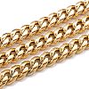 304 Stainless Steel Cuban Link Chain STAS-B019-02C-G-1