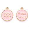 Alloy Enamel Pendants ENAM-S124-01A-09J-1