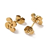 PVD Vacuum Plating 304 Stainless Steel Stud Earrings EJEW-Z040-22G-2