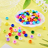110Pcs 11 Colors Opaque Acrylic European Beads SACR-TA0001-75-5