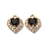 Valentine's Day Brass Micro Pave Cubic Zirconia Charms CU-K002-38G-M-2