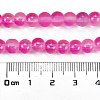 Frosted Transparent Glass Bead Strands GLAA-P065-6mm-11-3