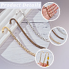 60Pcs 3 Colors Tibetan Style Zinc Alloy Bookmarks FIND-SC0022-42-5