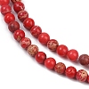 Dyed Natural Regalite/Imperial Jasper/Sea Sediment Jasper Beads Strands G-B124-C04-3