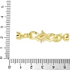 Brass Micro Pave Clear Cubic Zirconia Fold Over Clasps KK-P290-17G-3