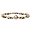 Natural Green Spot Jasper Beads Stretch Bracelets for Men Women ZE2494-1-1