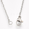 Non-Tarnish 201 Stainless Steel Pendant Necklaces NJEW-T009-JN037-1-45-3