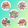 150Pcs 5 Styles Acrylic Beads SACR-YW0002-08-2
