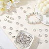 120Pcs Brass Rhinestone Spacer Beads RB-PA0001-03S-01-3