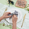60Pcs Christmas Theme Alloy Leaf Napkin Rings AJEW-PB0001-03P-3