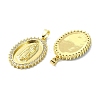 Rack Plating Brass Micro Pave Cubic Zirconia Pendants KK-R157-14B-G-2