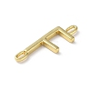 Rack Plating Brass Connector Charms KK-P245-07G-F-2